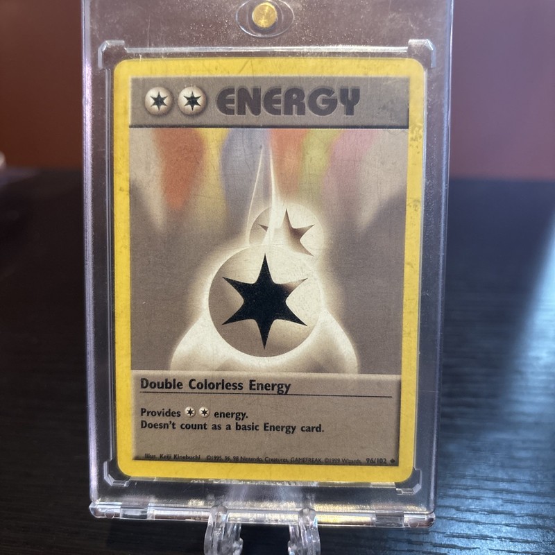 Double Colorless Energy 96/102 Shadowless Base Set Pokemon TCG Card