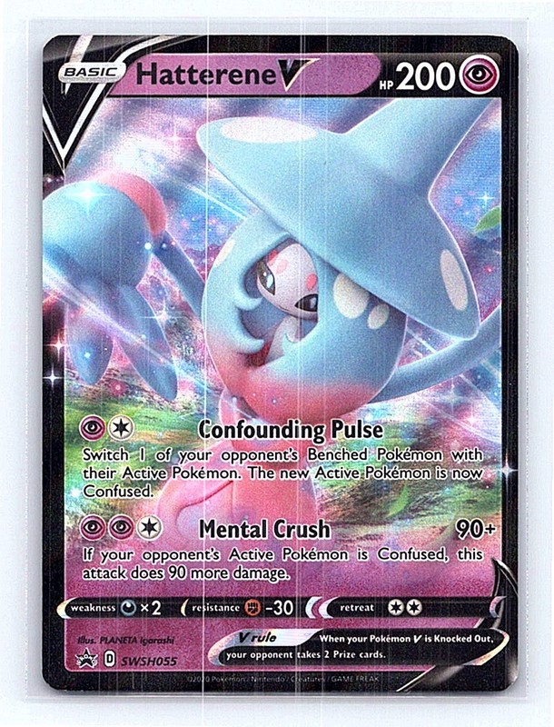 Hatterene V Holo 065/159 SWSH: Crown Zenith Ultra Rare NM