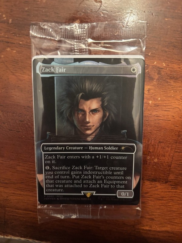 Magic: The Gathering Zack Fair Legendary Creature P-0001 Promo Foil Sealed