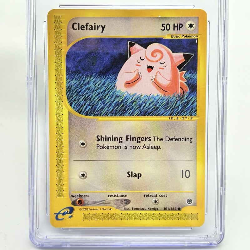 Pokémon TCG Clefairy 2002 Expedition 101/165 Graded CGC NM/Mint+ 8.5 Card gallery