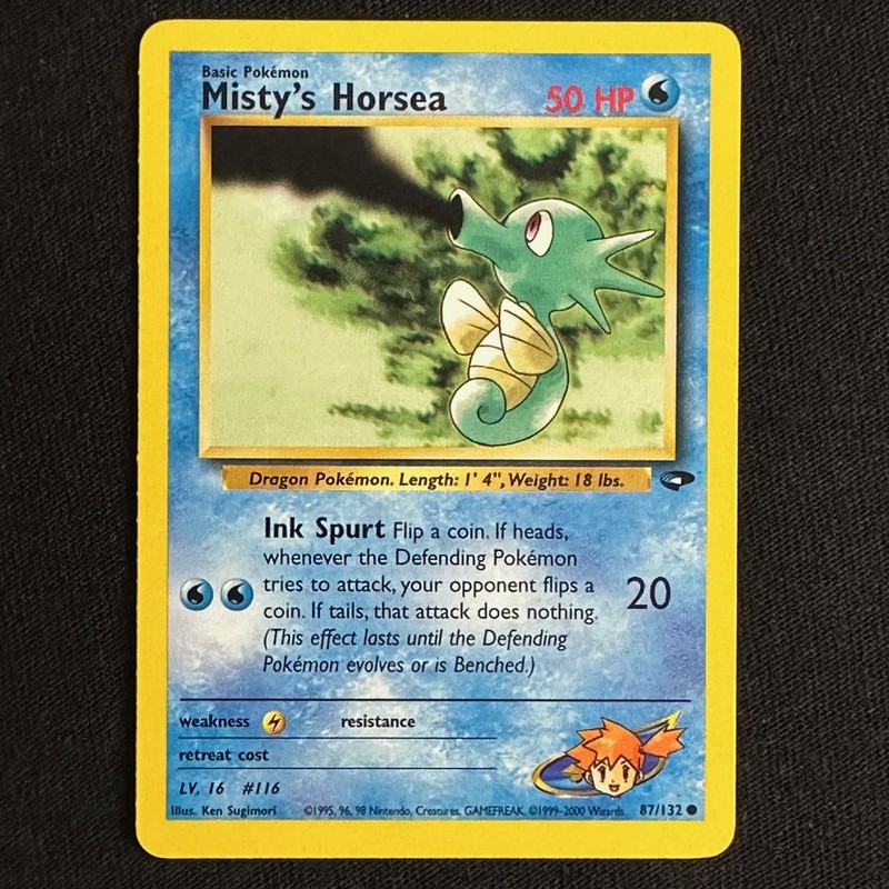 Misty’s Horsea Unlimited Common Gym Challenge 087/132 LP
