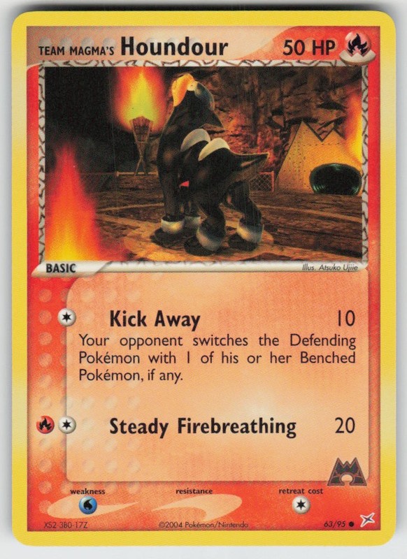 GGC-4 Team Magma’s Houndour – 63/95 Common Team Magma vs Team Aqua