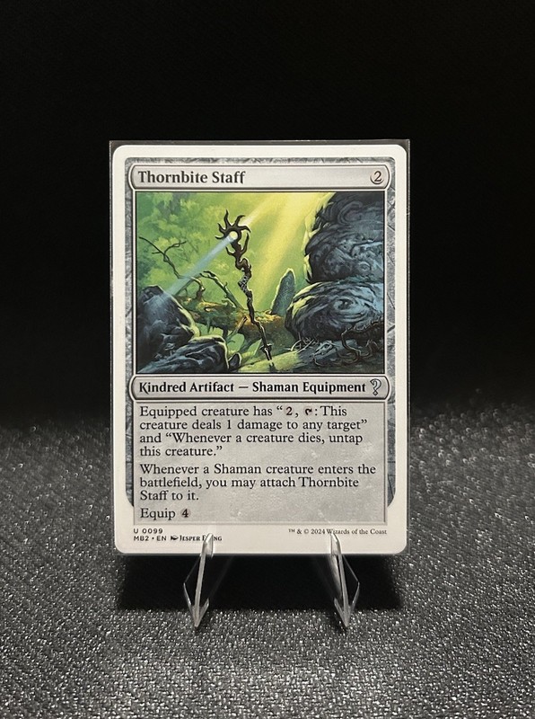 Thornbite Staff (White Border) Mystery Booster 2 Regular
