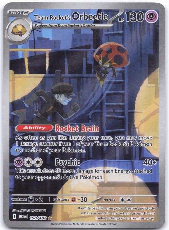 SV10: Destined Rivals #198/182 Team Rocket’s Orbeetle