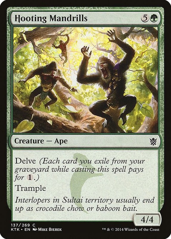 Hooting Mandrills 137 Common Khans of Tarkir Lightly Played
