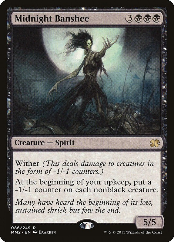 MTG Magic the Gathering Midnight Banshee (86/265) Modern Masters 2015 MP