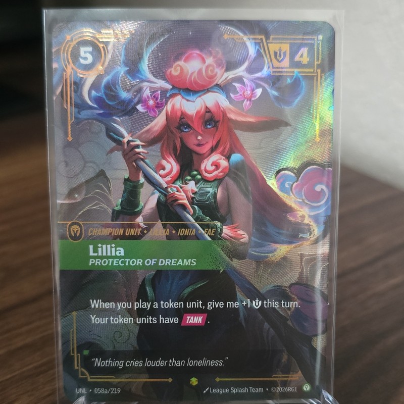 Lillia champion unit unleashed 058a/219 Foil.