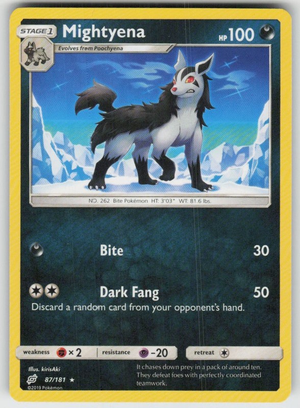 GGC-4 Mightyena 87/181 Rare SM – Team Up