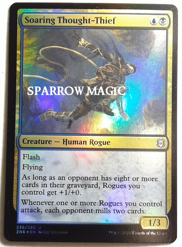 4 Soaring Thought-Thief FOIL 4x x4 – Zendikar Rising – SPARROW MAGIC mtg