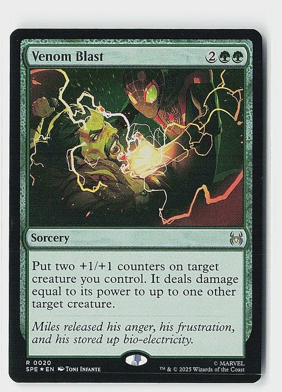 Venom Blast Foil R Marvel’s Spider-Man: Eternal-Legal 20 NM