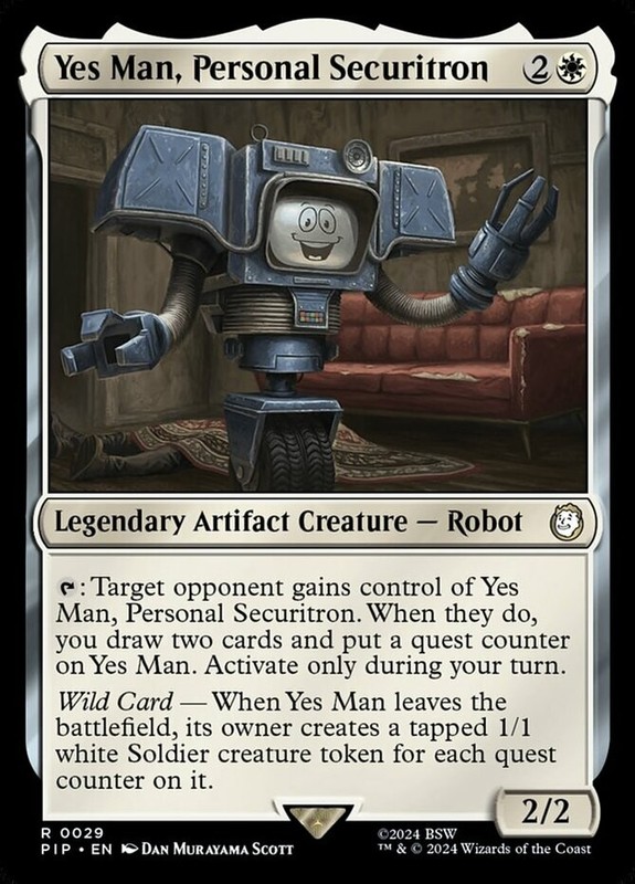 Light Play x 1 Yes Man, Personal Securitron Fallout
