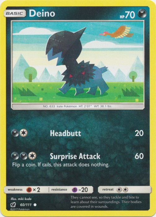 Deino – 60/111 – Common – Lightly Played
