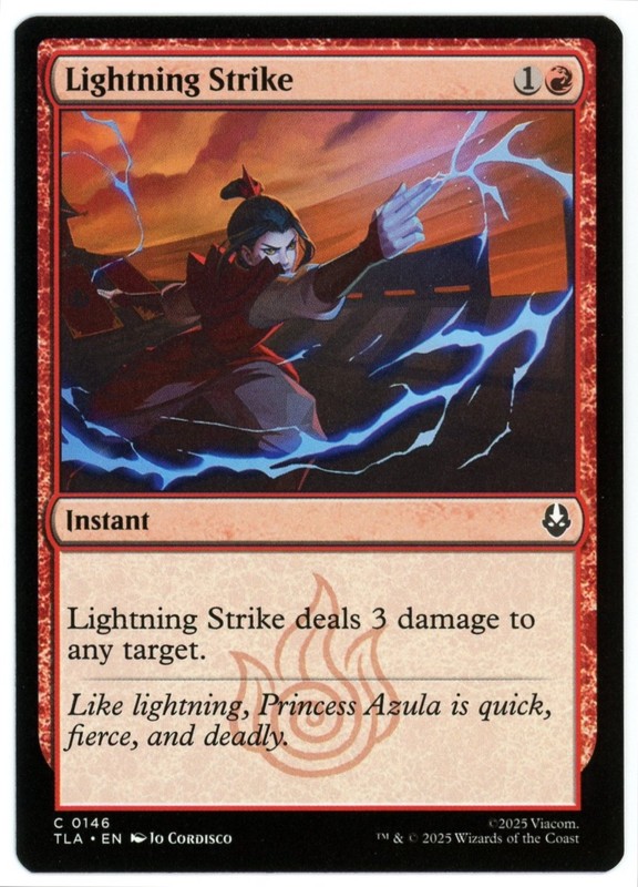 Lightning Strike – 0146 – Avatar: The Last Airbender TLA – MTG – NM/M