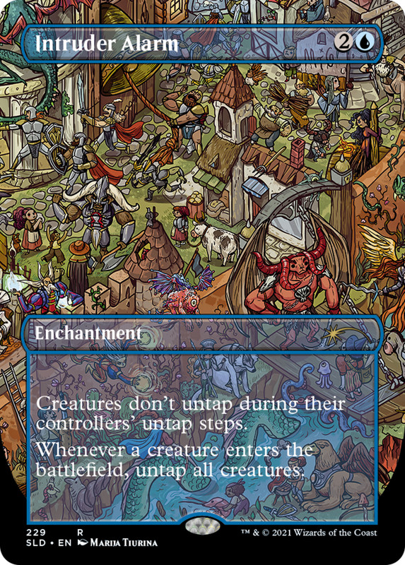 MTG Intruder Alarm (229) – Borderless, Secret Lair Drop Series, Lightly Played,