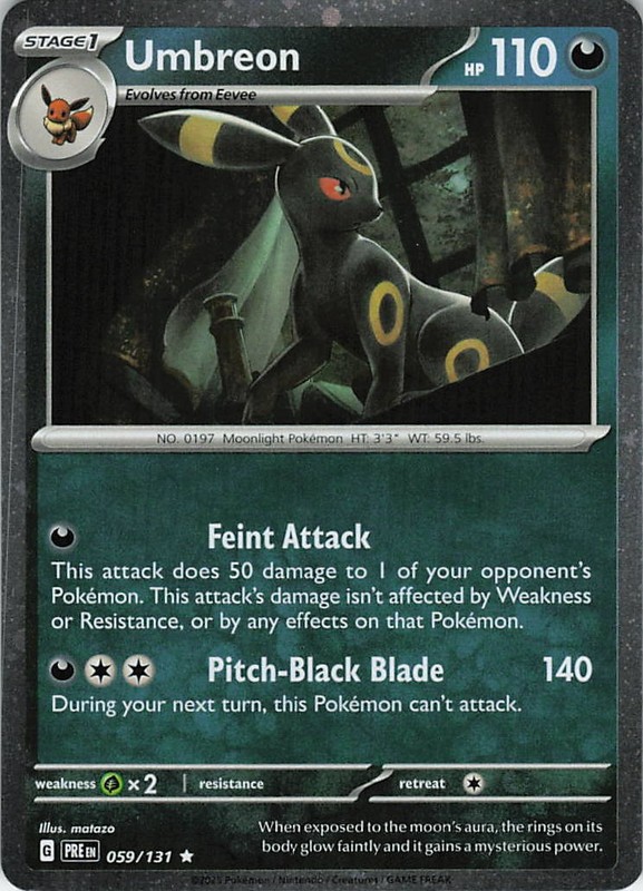 Umbreon – 059 (Cosmos Holo) Rare Miscellaneous Cards & Products 059/131 NM Holo