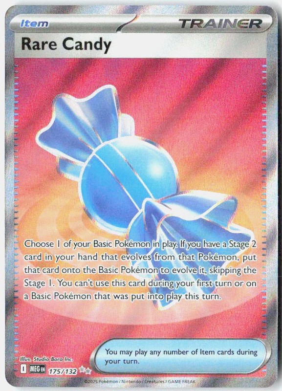 Rare Candy Holo ME01: Mega Evolution 175/132 NM