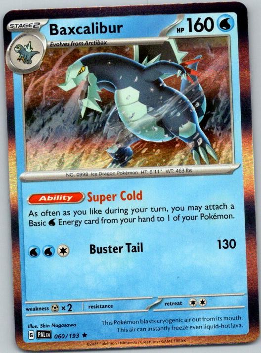 Baxcalibur Paldea Evolved Reverse Holo