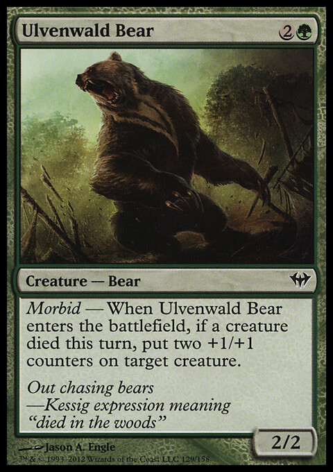 MTG Magic the Gathering Ulvenwald Bear (129/175) Dark Ascension LP