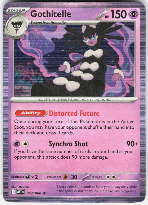 Gothitelle Holo SV: White Flare 043/086 NM Mousho