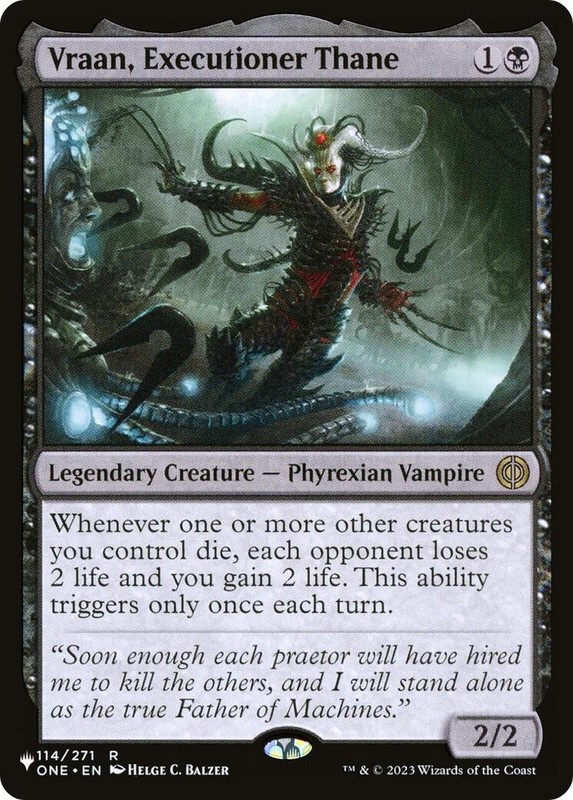 Vraan, Executioner Thane – 114 – The List Reprints