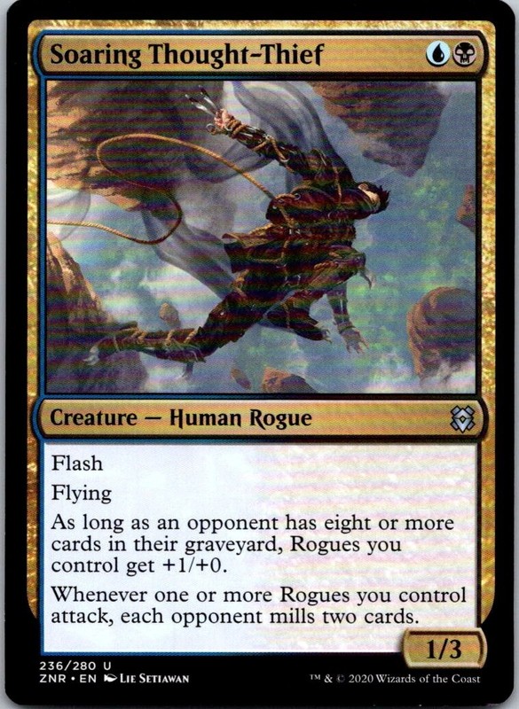 Magic the Gathering Soaring Thought-Thief Zendikar Rising MTG Free Shipping!
