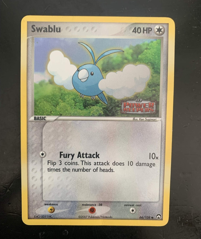 Pokemon Card • Swablu Power Keepers 66/108 Reverse Holo