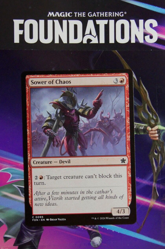 MTG FDN: Sower of Chaos (Creature — Devil) 0095 Common