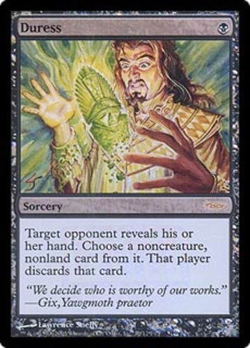 MTG Duress – Foil FNM 2005, FNM Promos, Moderately Played, English
