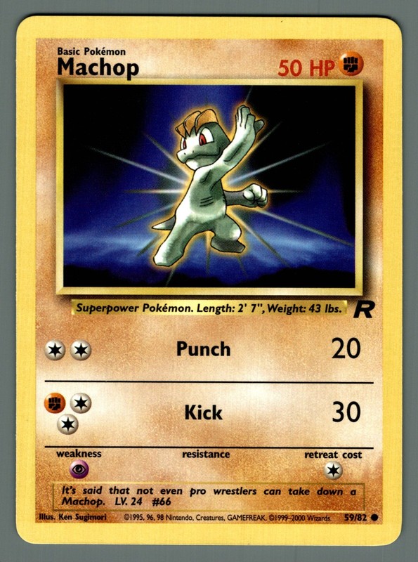 Machop 59/82 Team Rocket Unlimited