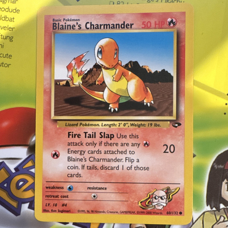 Wizards of the Coast Blaine’s Charmander Gym Challenge Com Unlimited ENG 60/132
