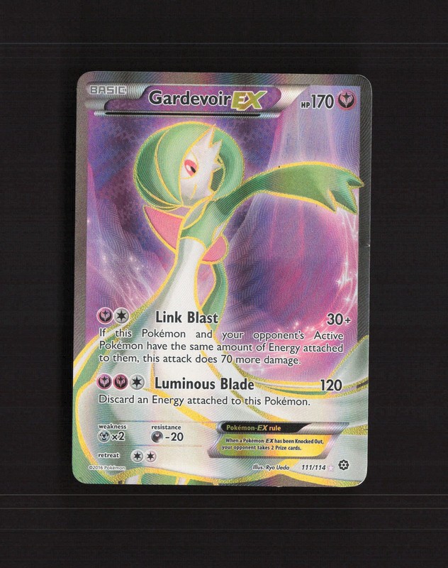 Gardevoir EX 111/114 Steam Siege Full Art Ultra Rare Holo Pokemon Card MP