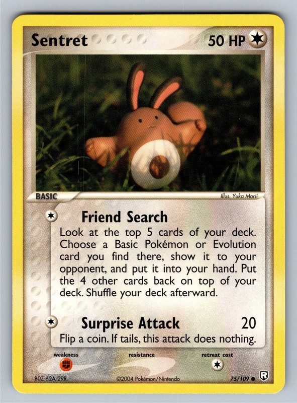 Sentret 75/109 Common Team Rocket Returns Pokemon Lightly Played