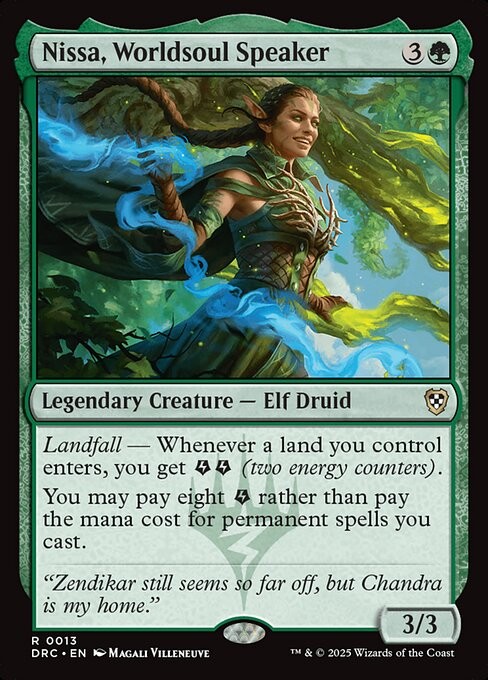 Nissa, Worldsoul Speaker 13 R Normal DRC MTG NM
