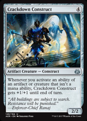 Crackdown Construct ~ Lightly Played Aether Revolt MTG Magic UltimateMTG Artifac