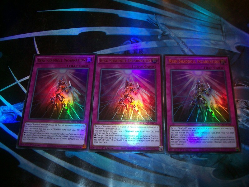 3x Resh Shaddoll Incarnation 1st Edition Ultra Rare BLGG-EN134 Yu-Gi-Oh!