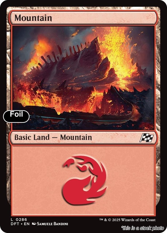 MTG Mountain (0286) [DFT – 286] LP Foil