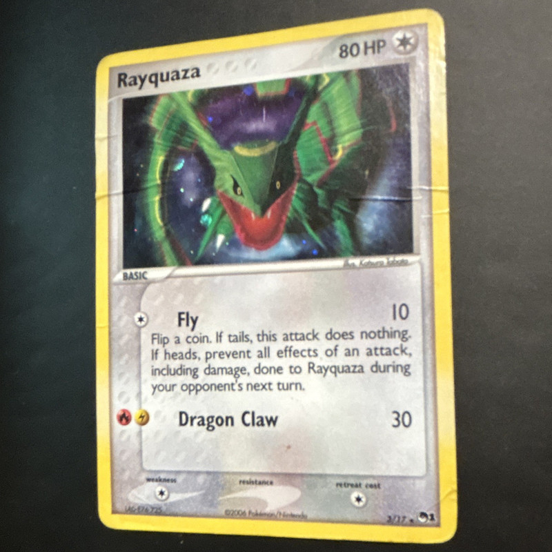 Pokemon TCG Rayquaza 003/017 POP Series 1 Holo Rare English HP 80