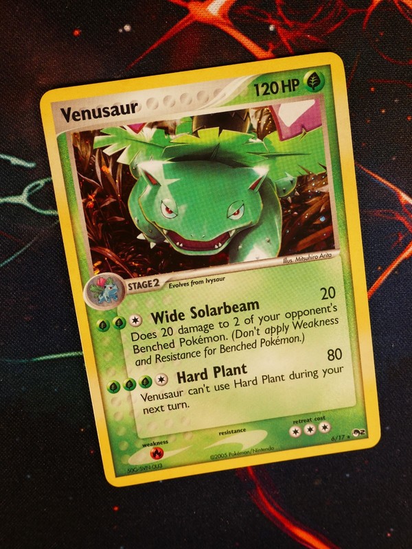MP Pokemon (Holo) VENUSAUR Card POP SERIES-2 Set #6/17 Cosmos Foil PROMO 2005#3