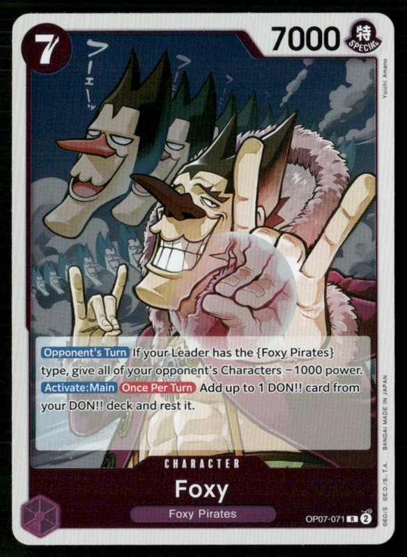 2024 500 Years in the Future Foxy Character / Purple/Foxy Pirates #OP07-071