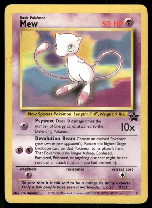 Mew (8) Promo WoTC Promo 08/53 HP