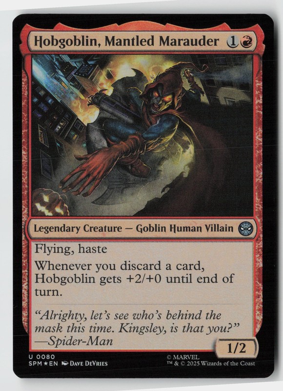 Hobgoblin, Mantled Marauder *Foil* SPM 80 NM