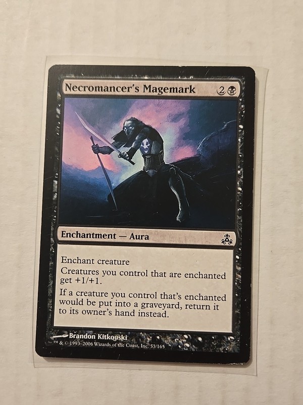 Necromancer’s Magemark – Guildpact – MP – Common – Enchantment Aura – MTG