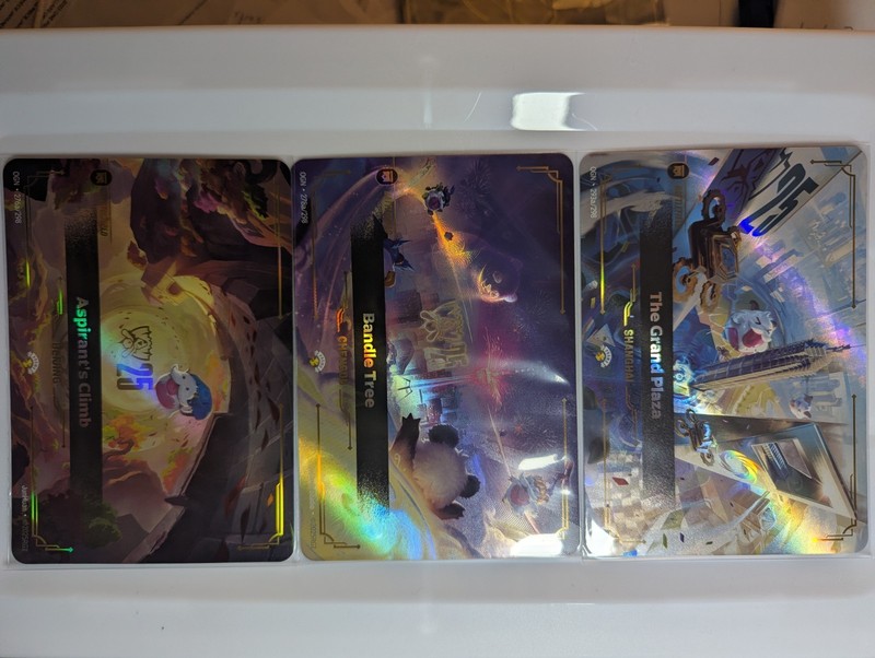 Worlds 2025 Poro Promos Oversized Battlefields Riftbound English NM Set of 3