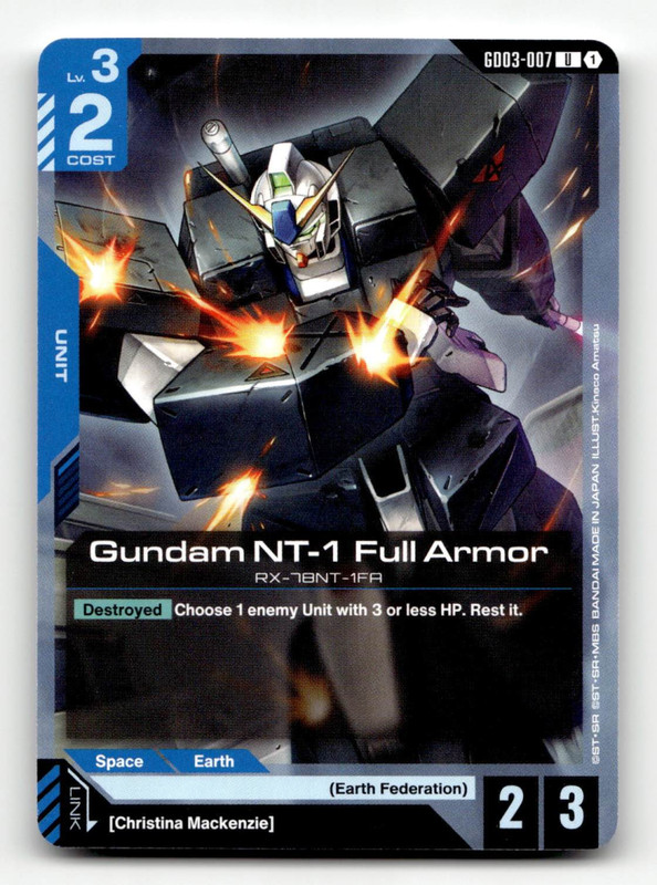 Gundam Card Game Gundam NT-1 Full Armor (UC) – Steel Requiem