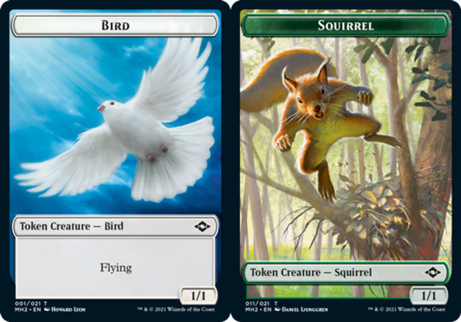 Bird Token // Squirrel Token – Foil x1 – Modern Horizons 2 – NM-Mint, English –