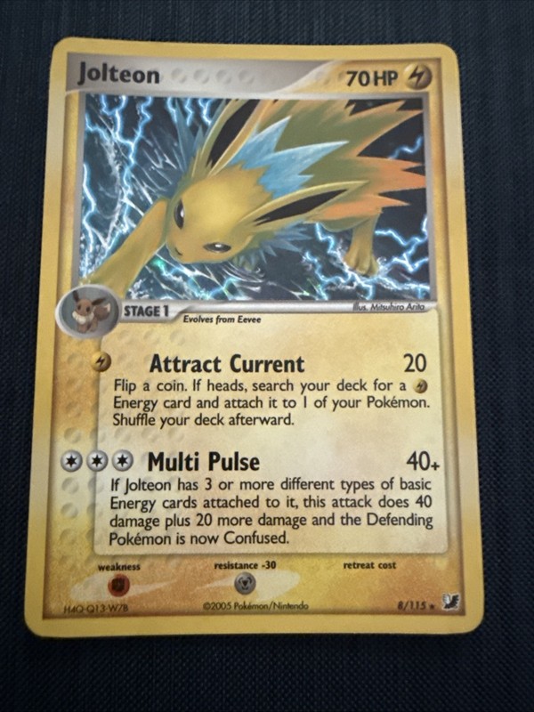Jolteon 8/115 EX Delta Species 2005 Holo Rare Pokemon Card