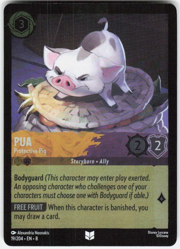 Pua Protective Pig Foil 19/204 Reign of Jafar Disney Lorcana