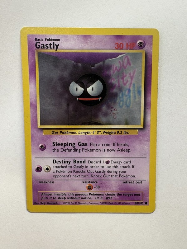 Pokémon Gastly 050/102 Base Set