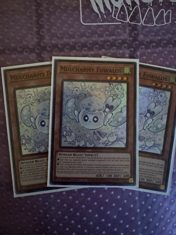 Mulcharmy Fuwalos RA04-EN050 super rare 1st Edition x3