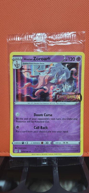 Hisuian Zoroark – (Lost Origin Stamped) 076/196 Miscellaneous Cards &…